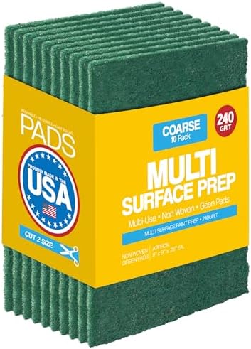 6" X 9" Non-Woven Grey Scuff Pads 240 Grit by PeachtreeWoodworkingSupply