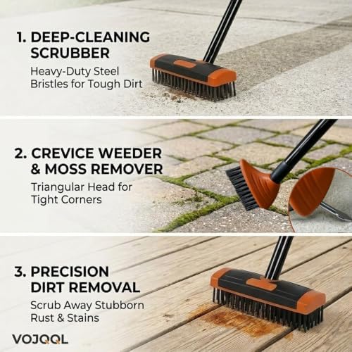 3 in 1 Deck Brush & Floor Scrubber - Image 2