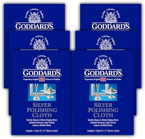 Goddard's Silver Polishing Cloth, 6 Pack by GoddardsCleanersandPolishes