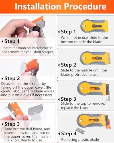 2 Pack Razor Blade Scraper - Image 3