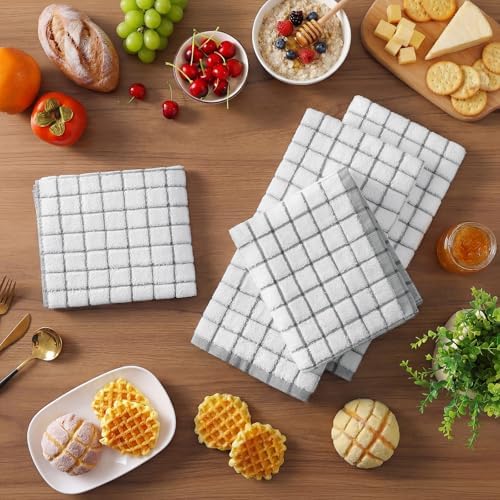 Homaxy Premium Kitchen Towels, Check Design - Image 2