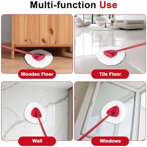 10 Pack Spin Mop Replacement Head Mop Refill Compatible - Image 4