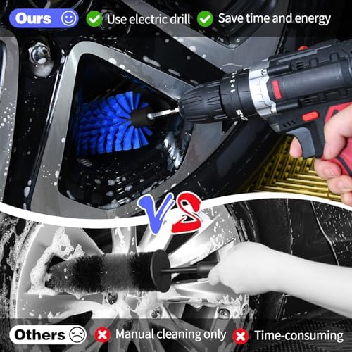 1 Pack Drill Brush for Car Wheel and Bottle - Image 2