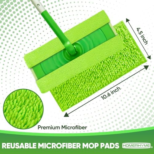 Microfiber Mop Pads for Swiffer Sweeper, 10 Pack Mopping Pads Refills, Reusable - Image 4