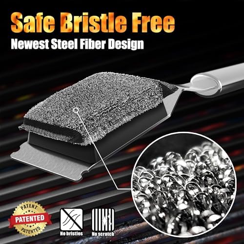 GRILLART Grill Brush Bristle Free Replacement Head - Image 3