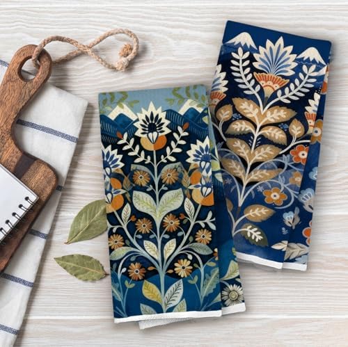 Boho Botanical Kitchen Towels Set - Image 2