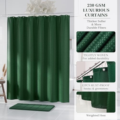 Dark Green Bathroom Accessories Set - Image 5