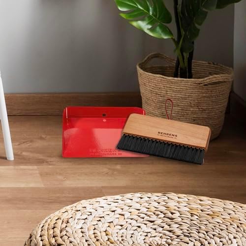 Behrens Red Galvanized Dustpan & Brush Set - Image 6