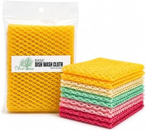 OliviaTree 10 Pack Dish Washing Net Cloths, Quick Dry Mesh Net Scourer Pads by Unknown