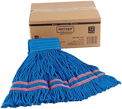 Matthew Cleaning Microfiber String Mop Heavy Duty Commercial Wet Mop Head by MATTHEWCLEANINGPRODUCTS