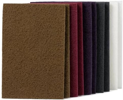 Scuff Pad 6” x 9” Scuff Pads, 2 Each of Maroon&Grey&Gold&Purple&White, Scuff by SANDPROX