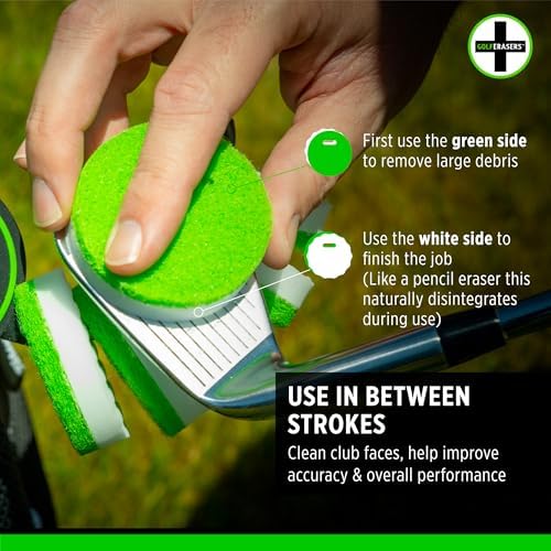 Instant Golf Eraser with Bag Tether, Premium Dual-Sided Sponge - Image 6