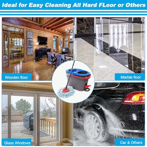 20 Pack Spin Mop Replacement Head, 100% Microfiber, Easy Wring Mop Refill - Image 7