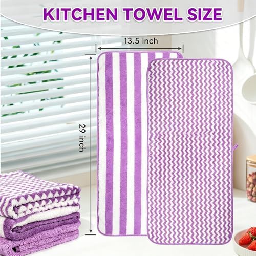 Microfiber Cleaning Cloths, 6 Pack Kitchen Towels & Dish Towels - Image 3