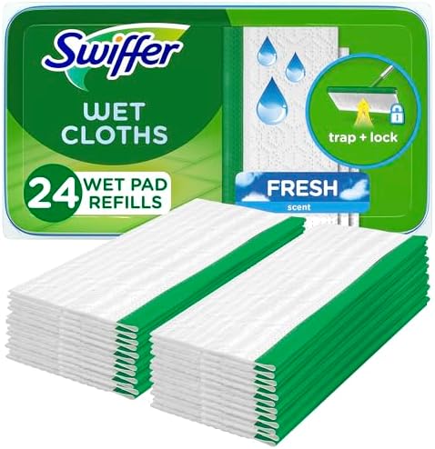 Swiffer Sweep + Mop, Wet Pads Refill, Floor Cleaner by Swiffer