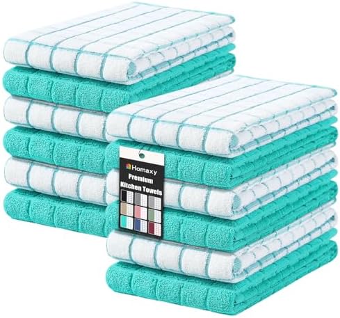 Homaxy Large Premium Cotton Kitchen Towels 16"x 28", 12 Pack by Homaxy