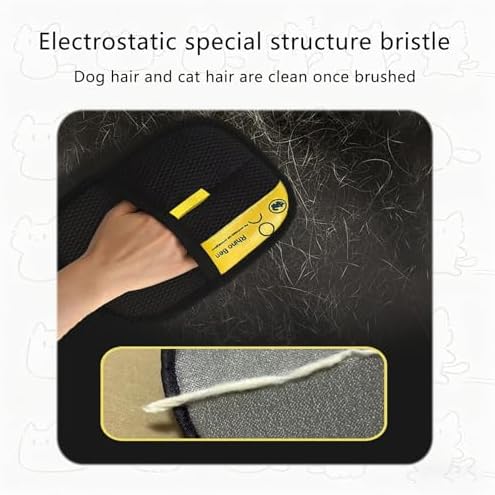 4 in 1 Pet Hair Remover with Glove, 17.7" Extra Long Handle Reusable Lint Brush - Image 4