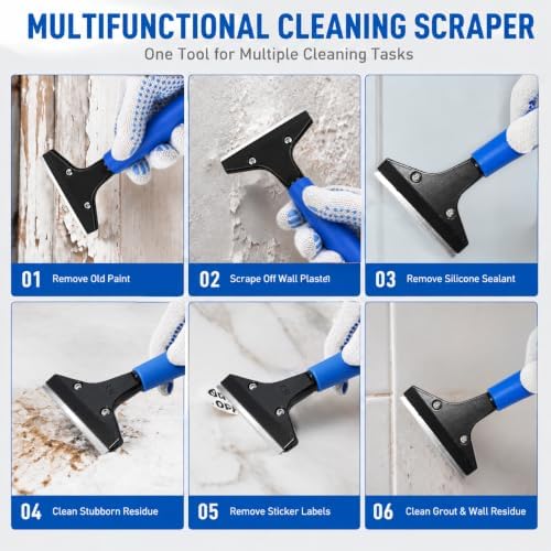 Adjustable Long Handle Floor Scraper 8-67 Inch, Heavy Duty - Image 4