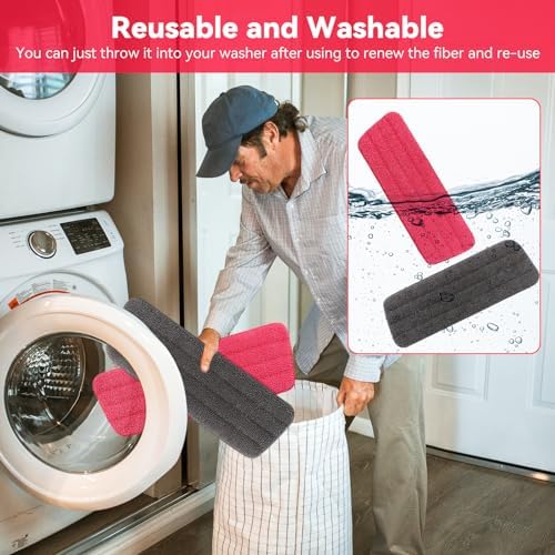 16.5 inch Microfiber Mop Pads for Rubbermaid Reveal Spray Mop and Any 16.5" - Image 4