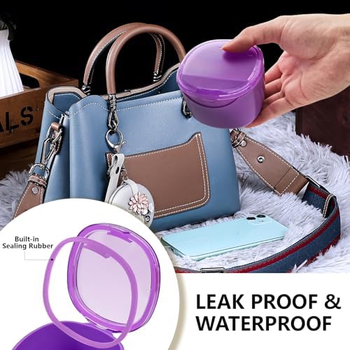 Purple Denture Cup Denture Bath Box Case - Image 5
