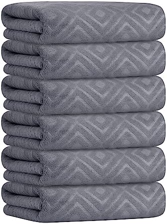 JML Microfiber Bath Towels Set, 6 Pack by JML