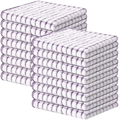 Kitinjoy Cotton 16 Pack Terry Kitchen Dish Cloths by Kitinjoy