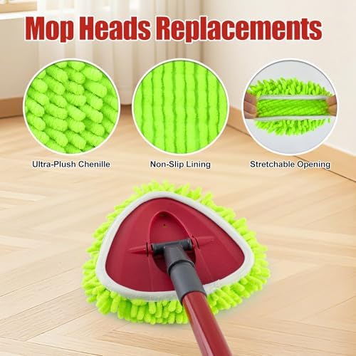 6 Pack Chenille Mop Heads Replacement - Image 3