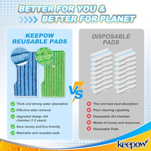 KEEPOW Reusable Replacement Pads Compatible - Image 3