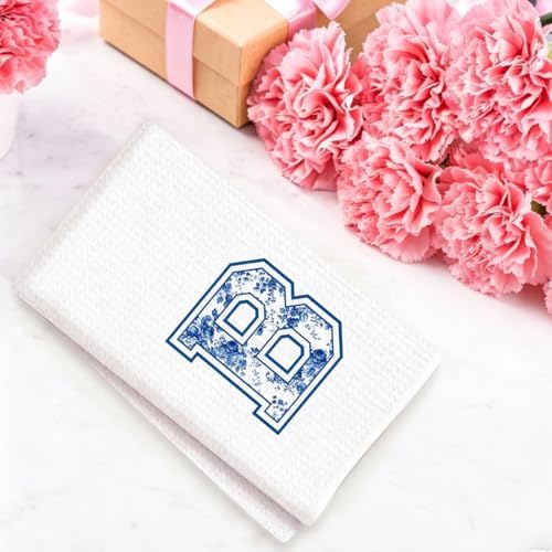 Chinoiserie Initial Kitchen Towels, Personalized Kitchen Towels, Personalized - Image 4