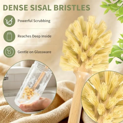 GREENTH PRO Nature Bamboo Bottle Brush - Image 3