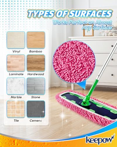 KEEPOW Reusable Microfiber Mop Pads - Image 5
