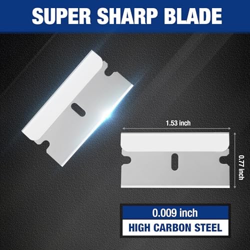 WORKPRO 600-Pack Single Edge Razor Blades, Carbon Steel Scraper Blades - Image 2
