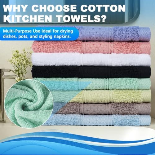 Washcloths Set, 13x13 Inch 8 Colors - Image 6