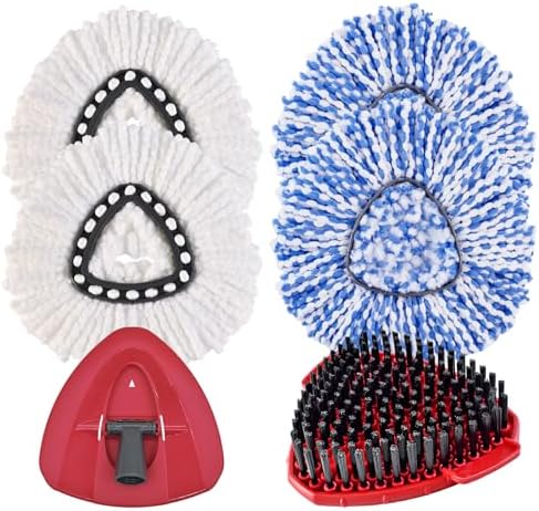 Mop Heads Replacements for O Cedar, 4 Spin Mop Replacement Head for O Cedar by MopHeadsReplacements