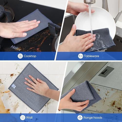 Forggon Non Scratch Wire Dishcloth, New Upgrade 2-Layer, 7.08"X8.86" - Image 3