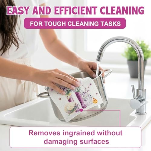 Swedish Dishcloths for Kitchen, 6 Pack Swedish Dish Cloths, Washable Kitchen - Image 5