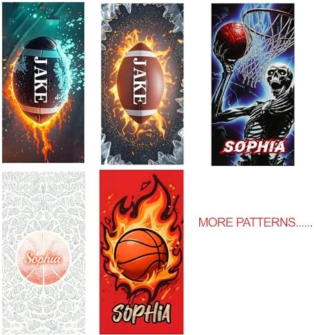 Personalized Beach Towel With Name, Custom Beach Towel with Text, Customized - Image 2