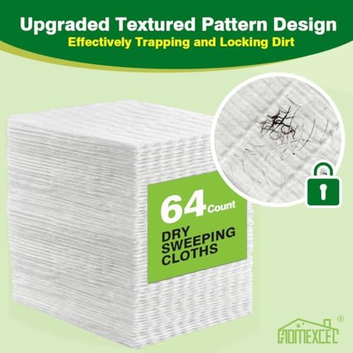 HOMEXCEL Dry Sweeping Cloths for Swiffer Sweeper 120 Count Disposable - Image 2