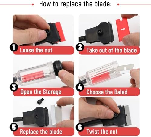 Bates- Long Reach Extension Scraper, 11-Inch Razor Scraper Tool - Image 4
