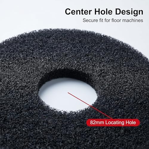 13" Heavy Duty Floor Maintenance Scrub Pads 2 Pack, Wet Stripping Deep Cleaning - Image 5