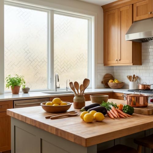 Frosted Geometric Pattern Window Privacy Film, 35.4"x 78.7" - Image 2