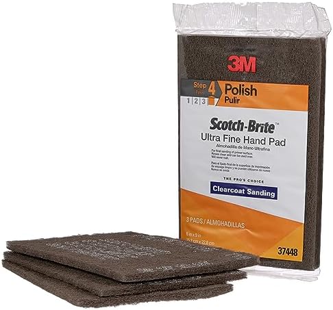 Scotch-Brite Ultra Fine Grade 7448 Hand Pad, 6 in x 9 in Hand Pads, Nonwoven by 3MIndustrial