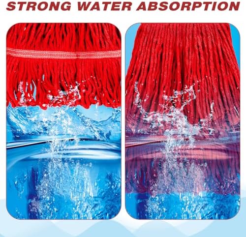 Nuogo 10 Pcs Commercial Mop Head Replacement, 27.6 Inch - Image 6