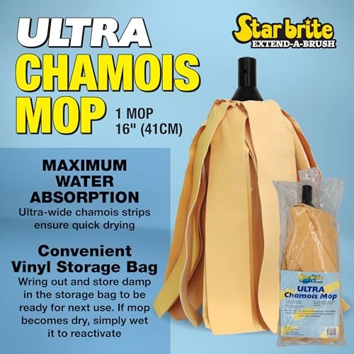 STAR BRITE Ultra Chamois Mop & Bag, Premium Head - Image 3