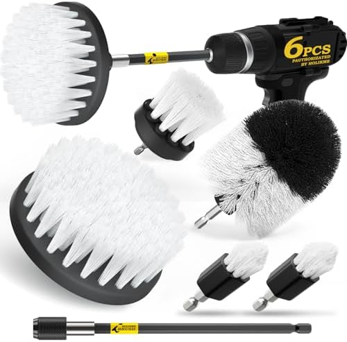 Holikme 6Pack Drill Brush Power Scrubber Cleaning Brush Extended Long by Holikme