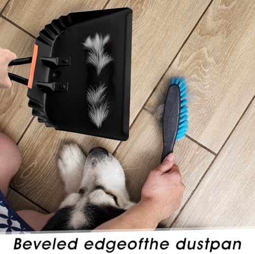 4 Pack 12 inch Heavy Duty Metal Dustpan Large Wide Dust Pans - Image 6