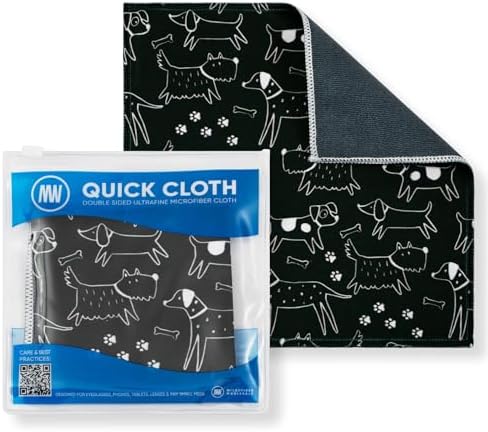 Microfiber Wholesale Quick Cloth Glasses Cleaning Cloths – 8x8 Dogs 1 Pack by MicrofiberWholesale