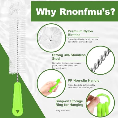 Rnoafmu Bottle Brush Set of 3 - Image 3