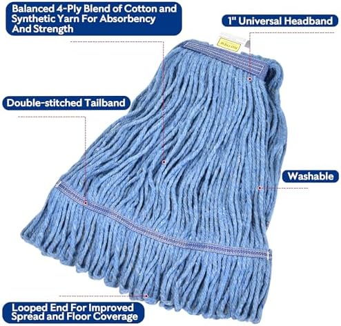 Matthew Cleaning Heavy Duty Mop Head Commercial Replacement - Image 3