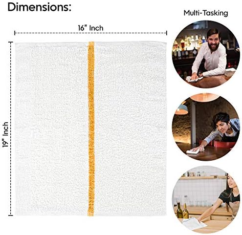 Nabob Wipers Kitchen Bar Mop Terry Towels 12 Pack - Image 2